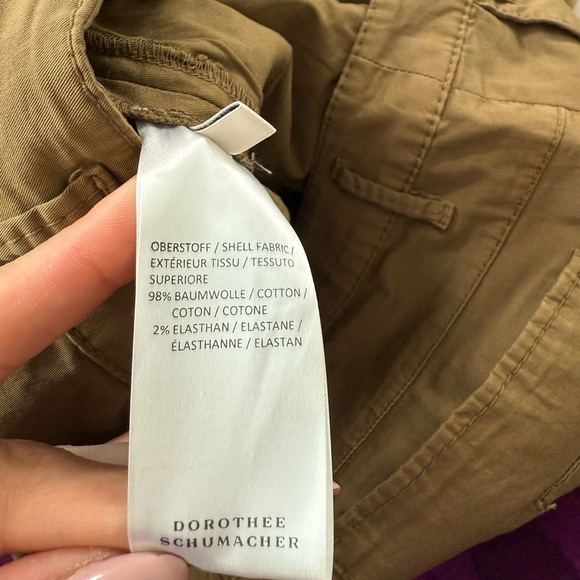 Dorothee Schumacher Skinny Mid Rise Brown Chino Pants - Picture 9 of 14